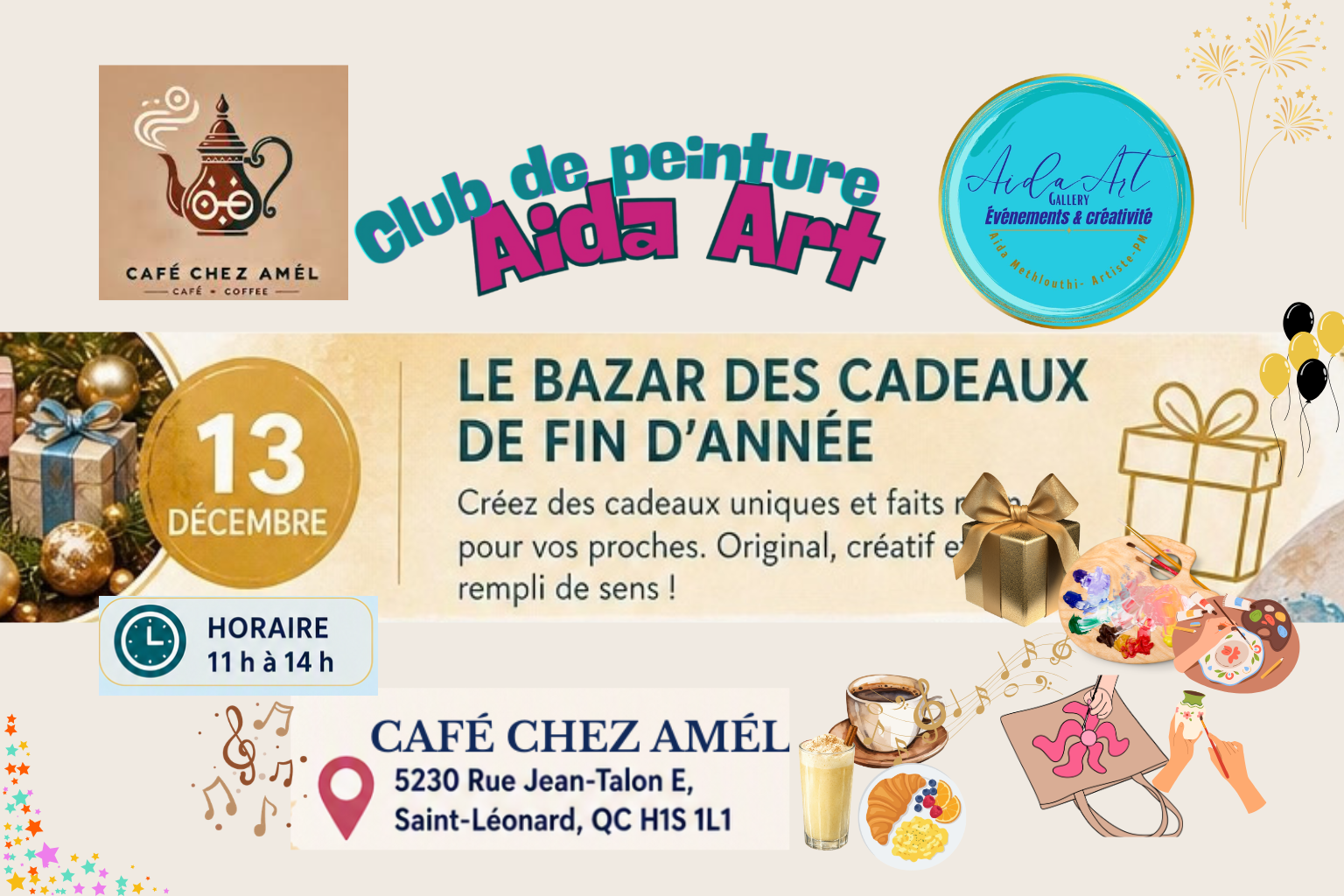 🎁ATELIER CRÉATIF_ LE BAZAR DES CADEAUX DE FIN D’ANNÉE